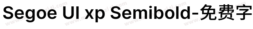 Segoe UI xp Semibold字体转换